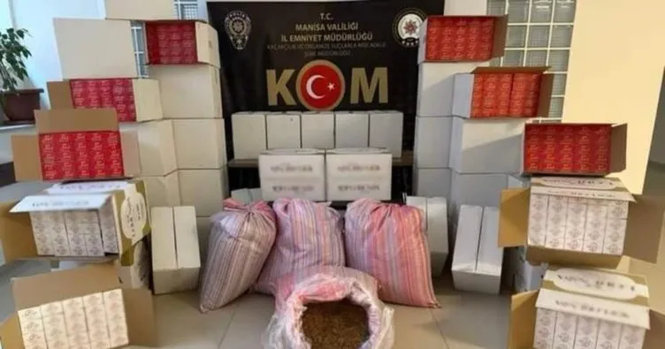 Manisa'da tütün kaçakçılarına operasyon: Bir gözaltı