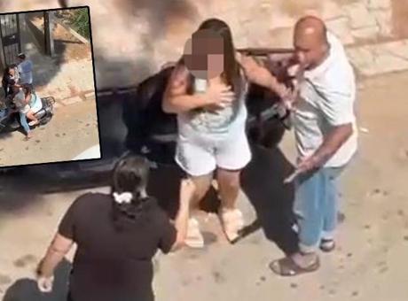 Adana'da bir kadın 11 yaşındaki kızını bıçakla kovaladı! O anlar anbean kaydedildi