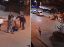Ankara'da dehşete düşüren görüntü! 7-8 kişilik grup sokak ortasında dakikalarca darbetti
