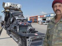 Aracına 8 teker ekleyip tanka çevirdi, trafiğe çıktığı an büyük şok yaşadı