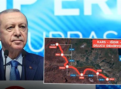 Cumhurbaşkanı Erdoğan'dan Zengezur Koridoru'na katkı sağlayacak proje için mesaj: Çok önemli kalkınma hamlesi