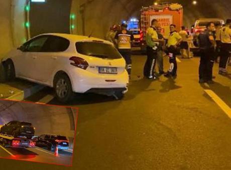Sultangazi'de Cebeci Tüneli'nde zincirleme kaza: 4 yaralı