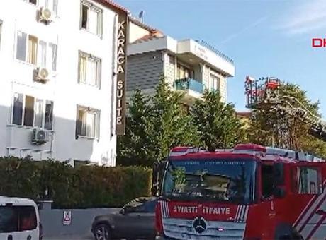 Tuzla'da otel yangını! Çok sayıda ekip sevk edildi