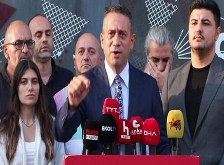CHP'li Başarır, partisinin İstanbul İl Başkanlığı önünde konuştu