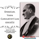 Mavi ve Beyaz Sade 19 Eylül Gaziler Günü Instagram Gönderisi