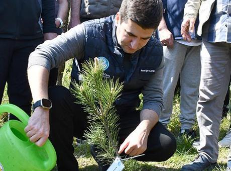 Düzce'de MHP Genel Başkanı Bahçeli adına hatıra ormanı oluşturuldu