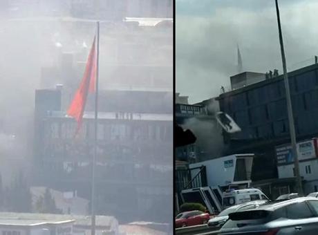 Pendik'te iş yerinde yangın! Ekipler sevk edildi