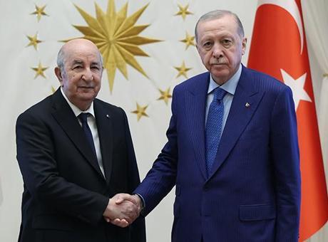 Cezayir Cumhurbaşkanı Ankara'da! Cumhurbaşkanı Erdoğan: Cezayir ile iş birliğimiz gelişiyor