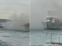 İstanbul Bebek sahili açıklarında teknede korkutan yangın