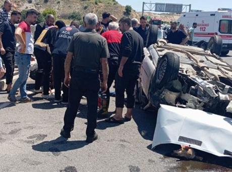 Şanlıurfa’da kurban dönüşü korkunç kaza! Kontrolden çıkan otomobil ters döndü: 5 yaralı