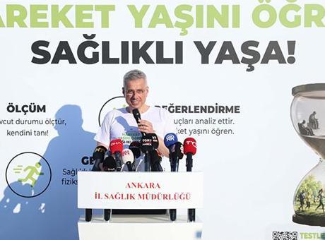 Bakan Memişoğlu, 'Hareket Yaşını Öğren, Sağlıklı Yaşa' kampanyasını başlattı