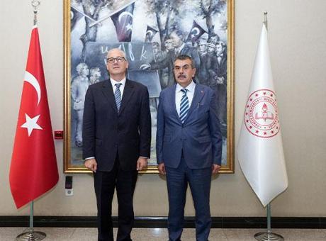 Bakan Tekin, Rusya ve Mısır büyükelçilerini kabul etti