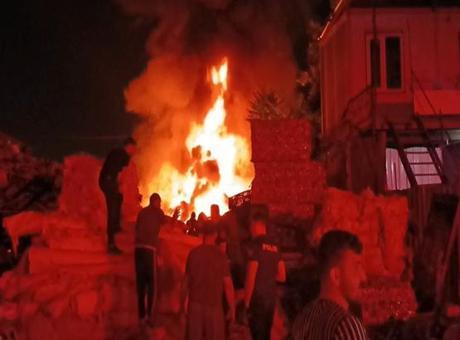 Bursa’da geri dönüşüm tesisinde yangın çıktı