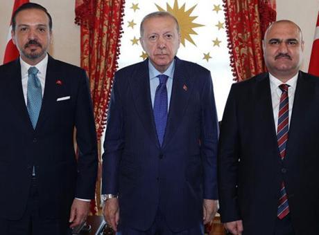 Cumhurbaşkanı Erdoğan, Kerkük Valisi Ağa'yı kabul etti