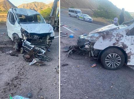 Elazığ'da korkunç kaza! Kontrolden çıkan araç takla attı: 5 yaralı