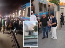 İstanbul'da tramvay hattında korkutan trafo yangını! Yolcular raylara indi