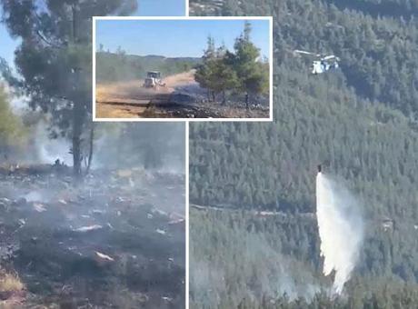 SON DAKİKA ORMAN YANGINI HAERLERİ: Gaziantep’te orman yangını! Havadan ve karadan müdahale