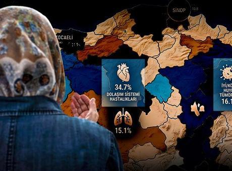 TÜİK açıkladı! Türkiye'nin 'ölüm haritası' belli oldu: İşte illere göre ölüm nedenleri
