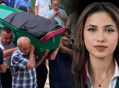 24 yaşındaki avukat Tuğçe, cübbesi ile son yolculuğuna uğurlandı