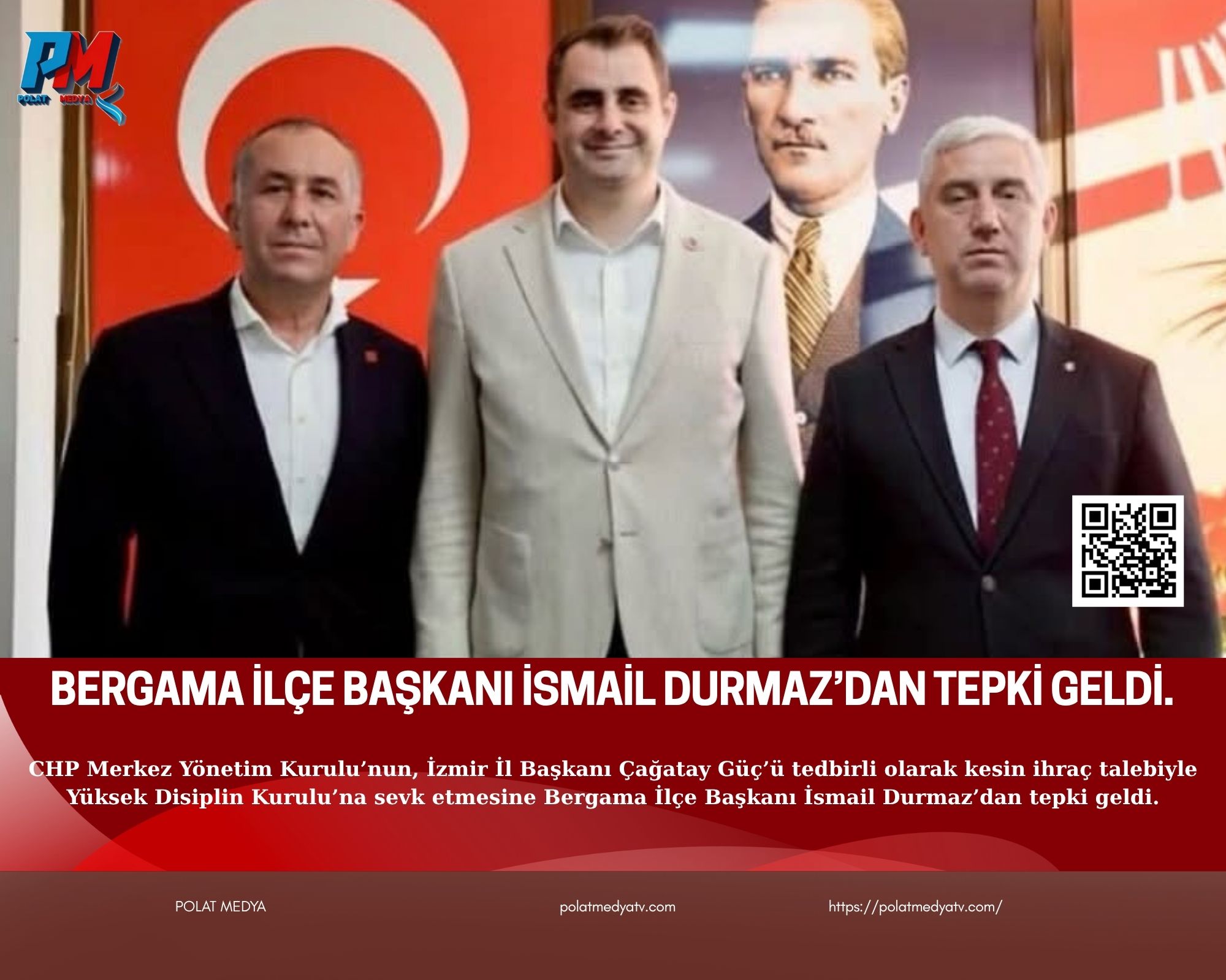 Bergama İlçe Başkanı İsmail Durmaz’dan tepki geldi.