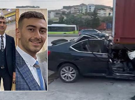 Baba ile oğlunun feci ölümü! Otomobil, TIR'ın altına girdi