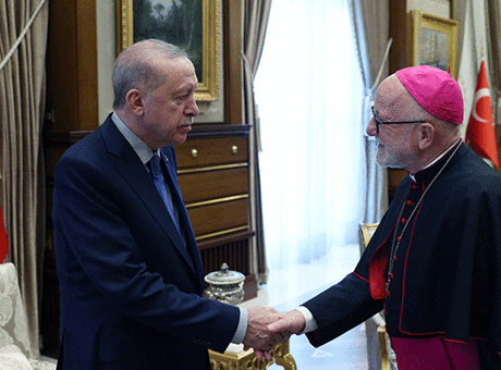 Cumhurbaşkanı Erdoğan, Türkiye Katolik Episkoposlar heyetini kabul etti