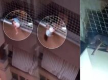Denizli'de yürekleri ağza getiren kayıt! Çığlık çığlığa çaresizce izlediler