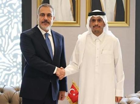 Dışişleri Bakanı Hakan Fidan, Katar Başbakanı Al Sani ile görüştü