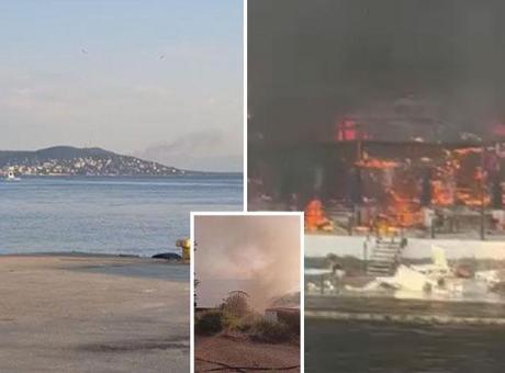 İstanbul Büyükada'da yangın paniği! Viranbağ Plajı alevlere teslim oldu