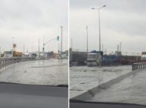 İstanbul'da sağanak nedeniyle Harem Sahil Yolu'nu su bastı