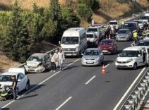 Tekirdağ'da 7 aracın karıştığı zincirleme kaza; 1 yaralı
